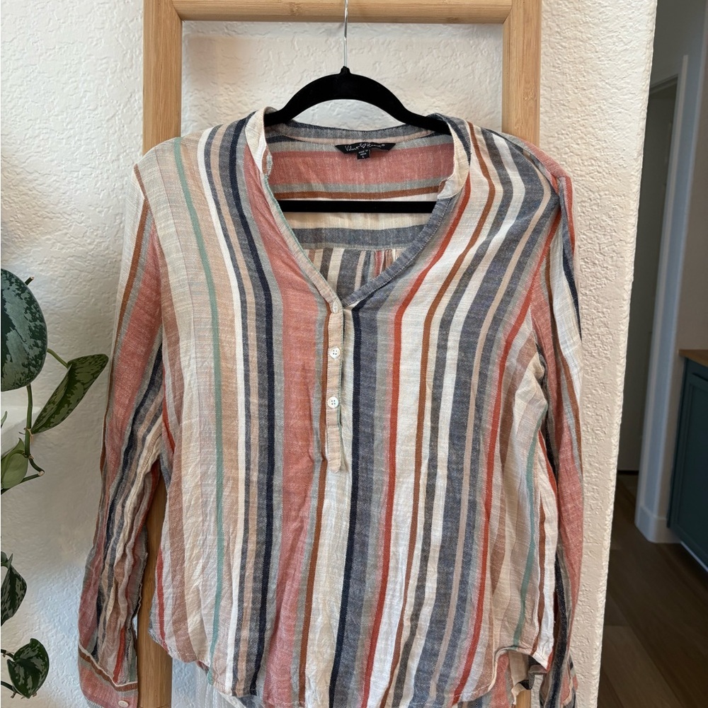 Velvet Heart Multicolor Striped Button-Down Shirt